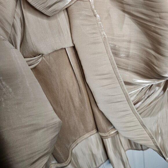 Maxi Skirt (Sense of Place Brand) in Shimmering Champagne Pleated Free size - Picture 5 of 9